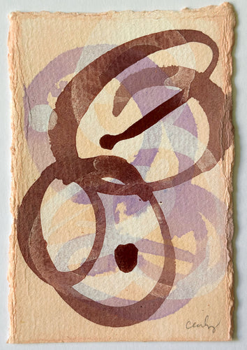 Coral, lavender & burnt sienna