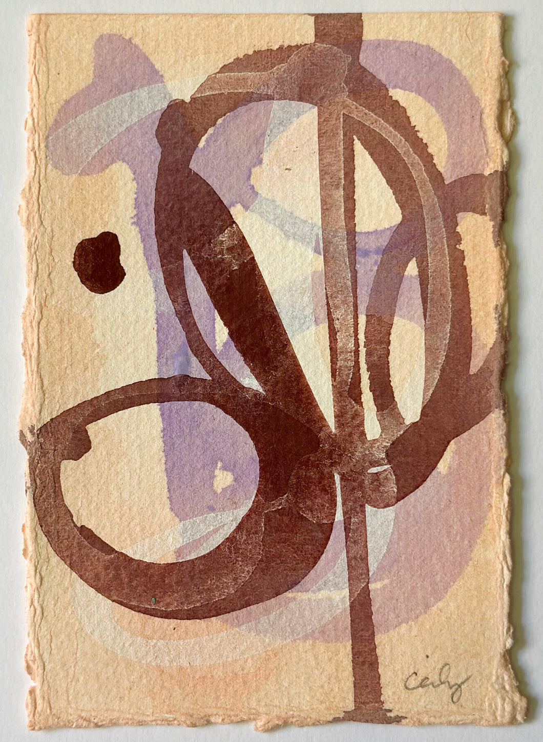 Coral, lavender & burnt sienna