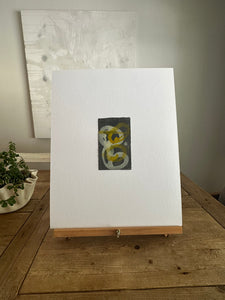 Charcoal, parchment & yellow